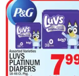 C Town LUVS PLATINUM DIAPERS offer