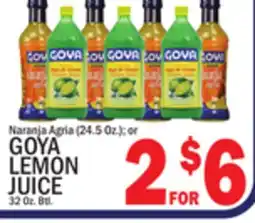 C Town GOYA LEMON JUICE 32 Oz. Btl offer