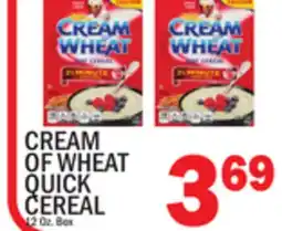 C Town CREAM OF WHEAT QUICK CEREAL offer