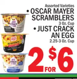 C Town OSCAR MAYER SCRAMBLERS 3 Oz. Cup offer