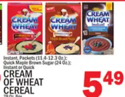 C Town CREAM OF WHEAT CEREAL 28 Oz. Box offer