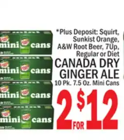 C Town CANADA DRY GINGER ALE offer