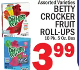 C Town BETTY CROCKER FRUIT ROLL-UPS offer