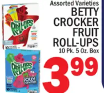 C Town BETTY CROCKER FRUIT ROLL-UPS offer