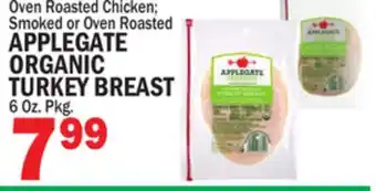 C Town APPLEGATE ORGANIC TURKEY BREAST offer