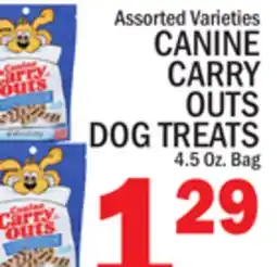 C Town CANINE CARRY OUTS DOG TREATS offer