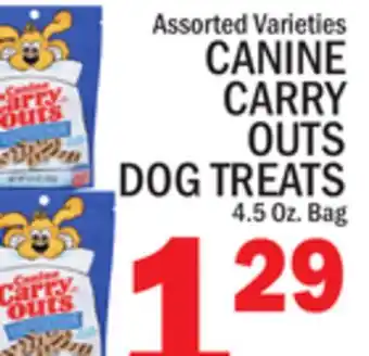 C Town CANINE CARRY OUTS DOG TREATS offer