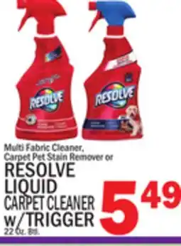 C Town RESOLVE LIQUID CARPET CLEANER w/TRIGGER offer