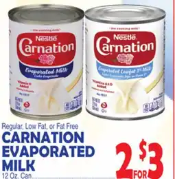 Bravo Supermarkets CARNATION EVAPORATED MILK offer