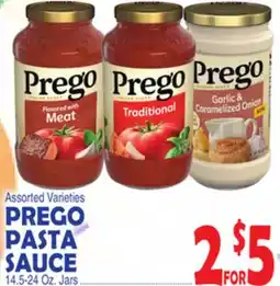 Bravo Supermarkets PREGO PASTA SAUCE offer