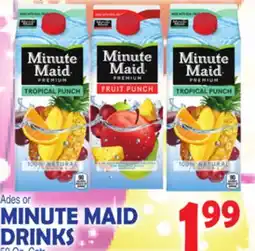 Bravo Supermarkets MINUTE MAID ADES DRINKS offer