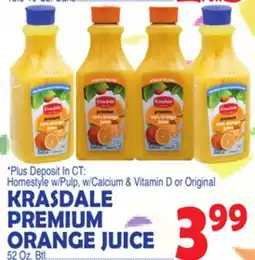 Bravo Supermarkets KRASDALE PREMIUM ORANGE JUICE offer