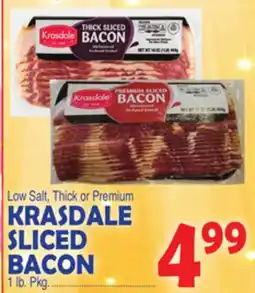 Bravo Supermarkets KRASDALE SLICED BACON offer