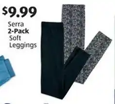 Aldi Serra 2-Pack Soft Leggings offer