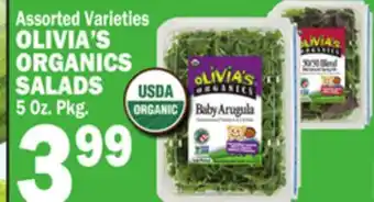 Bravo Supermarkets OLIVIA'S ORGANICS SALADS offer