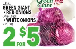 Bravo Supermarkets GREEN GIANT, RED ONIONS ONIONS, WHITE ONIONS offer