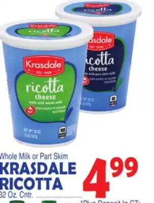 Bravo Supermarkets KRASDALE RICOTTA offer