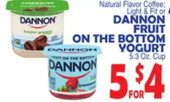 Bravo Supermarkets DANNON FRUIT ON THE BOTTOM YOGURT offer