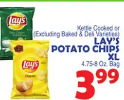 Bravo Supermarkets LAY'S POTATO CHIPS XL offer