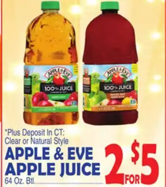 Bravo Supermarkets APPLE & EVE APPLE JUICE offer