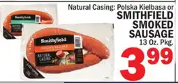 Bravo Supermarkets SMITHFIELD SMOKED SAUSAGE offer