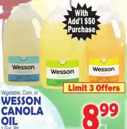 Bravo Supermarkets WESSON CANOLA OIL offer