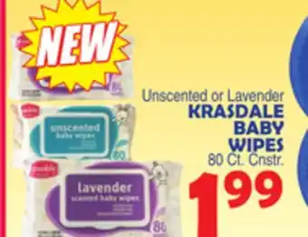 Bravo Supermarkets KRASDALE BABY WIPES offer