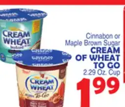 Bravo Supermarkets CREAM OF WHEAT TO GO offer