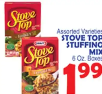 Bravo Supermarkets STOVE TOP STUFFING MIX offer