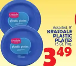 Bravo Supermarkets KRASDALE PLASTIC PLATES offer