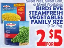 Bravo Supermarkets BIRDS EYE STEAMFRESH VEGETABLES FAMILY SIZE offer