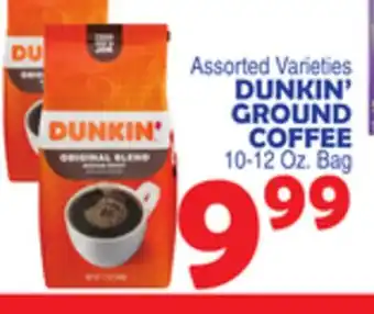 Bravo Supermarkets DUNKIN' GROUND COFFEE offer