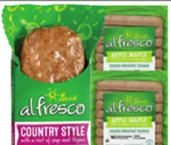 Bravo Supermarkets AL FRESCO CHICKEN BREAKFAST SAUSAGE PATTIES offer