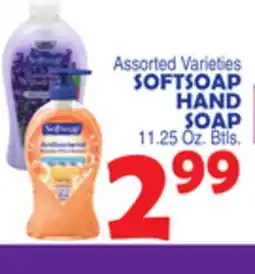 Bravo Supermarkets SOFTSOAP HAND SOAP offer