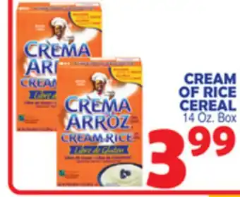 Bravo Supermarkets CREAM OF RICE CEREAL offer