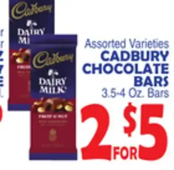 Bravo Supermarkets CADBURY CHOCOLATE BARS offer