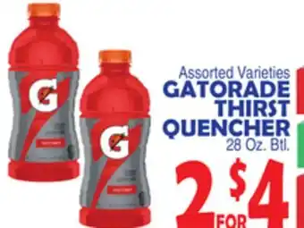 Bravo Supermarkets GATORADE THIRST QUENCHER offer