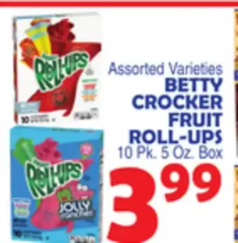 Bravo Supermarkets BETTY CROCKER FRUIT ROLL-UPS offer