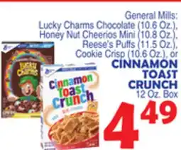 Bravo Supermarkets CINNAMON TOAST CRUNCH 12 Oz. Box offer