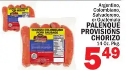 Bravo Supermarkets PALENQUE PROVISIONS CHORIZO offer