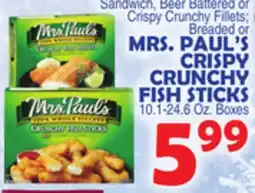 Bravo Supermarkets MRS. PAUL'S CRISPY CRUNCHY FISH STICKS offer