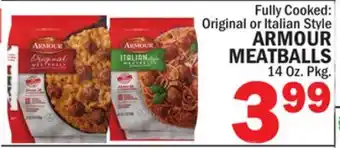 Bravo Supermarkets ARMOUR MEATBALLS offer