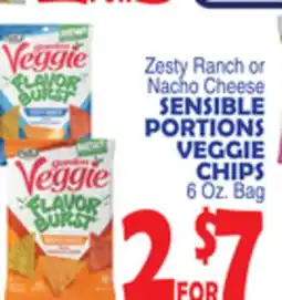 Bravo Supermarkets SENSIBLE PORTIONS VEGGIE CHIPS offer