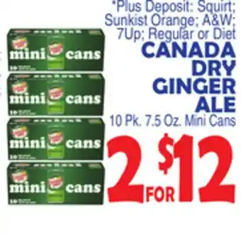 Bravo Supermarkets CANADA DRY GINGER ALE offer