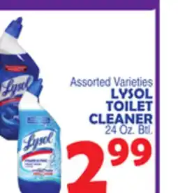 Bravo Supermarkets LYSOL TOILET CLEANER offer