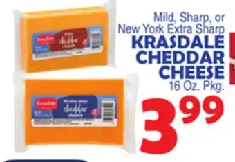 Bravo Supermarkets KRASDALE CHEDDAR CHEESE offer