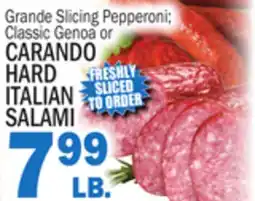 Bravo Supermarkets CARANDO HARD ITALIAN SALAMI offer