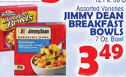 Bravo Supermarkets JIMMY DEAN BREAKFAST BOWLS offer