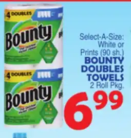 Bravo Supermarkets BOUNTY DOUBLES TOWELS offer