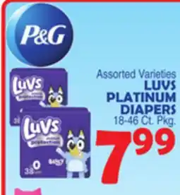 Bravo Supermarkets LUVS PLATINUM DIAPERS offer